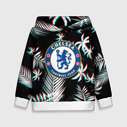 Детская толстовка Chelsea тропики глитч текстура