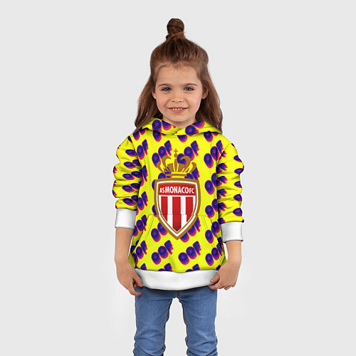Детская толстовка Monako off / 3D-Белый – фото 4