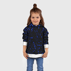 Толстовка-худи детская Color blue khaki, цвет: 3D-белый — фото 2