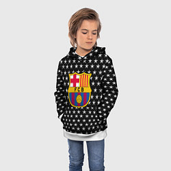 Толстовка-худи детская Barcelona звезды, цвет: 3D-белый — фото 2