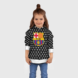 Толстовка-худи детская Barcelona звезды, цвет: 3D-белый — фото 2