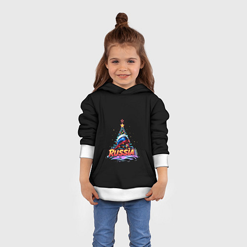 Детская толстовка Ёлка компания / 3D-Белый – фото 4