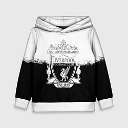 Детская толстовка Liverpool краски черно белые