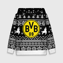 Толстовка-худи детская Borussia x fortnite pattern, цвет: 3D-белый