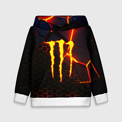 Толстовка-худи детская Monster energy броня краски, цвет: 3D-белый