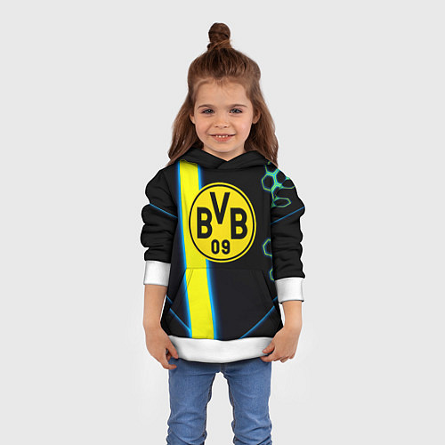 Детская толстовка Borussia соты броня / 3D-Белый – фото 4
