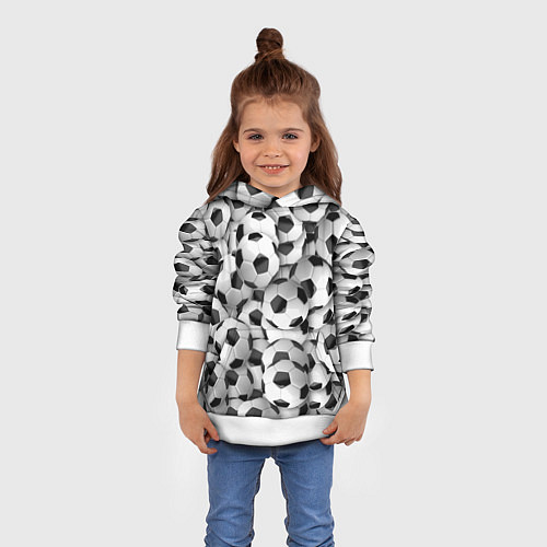 Детская толстовка Игра в мяч / 3D-Белый – фото 4