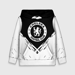 Детская толстовка Челси белые краски