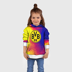 Толстовка-худи детская Borussia космические краски, цвет: 3D-белый — фото 2