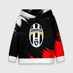 Детская толстовка Ювентус краски текстура
