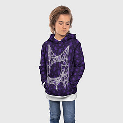 Толстовка-худи детская Хэллоуин - Паутина, цвет: 3D-белый — фото 2