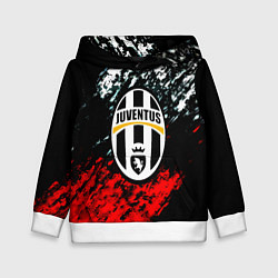 Детская толстовка Juventus краски штрихи текстура