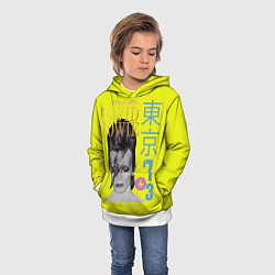 Толстовка-худи детская David Bowie 1973, цвет: 3D-белый — фото 2