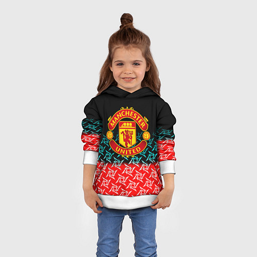 Детская толстовка Манчестер Юнайтед ниндзя паттерн / 3D-Белый – фото 4