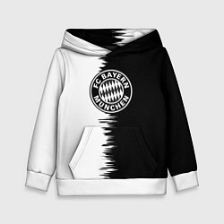 Детская толстовка Бавария Мюнхен черно белые штрихи