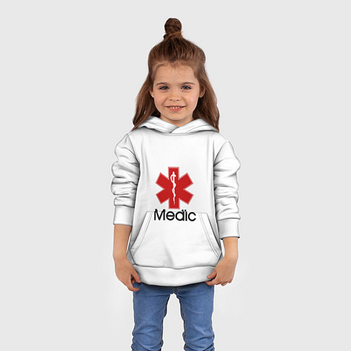 Детская толстовка Медик / 3D-Белый – фото 4