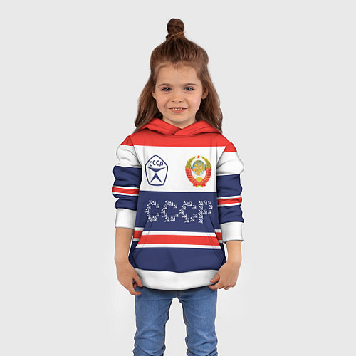 Детская толстовка Символика и знаки СССР / 3D-Белый – фото 4