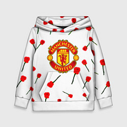 Детская толстовка Манчестер Юнайтед розы паттерн