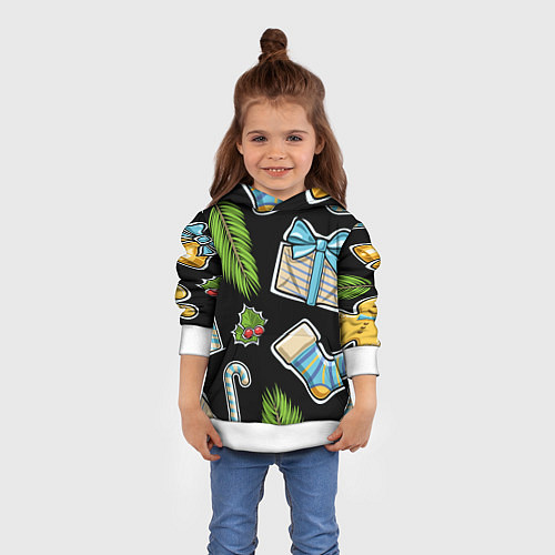 Детская толстовка Christmas soul / 3D-Белый – фото 4