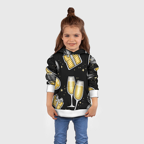 Детская толстовка Новогодний вайб / 3D-Белый – фото 4