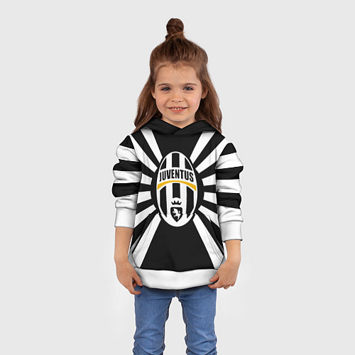 Детская толстовка Ювентус линии / 3D-Белый – фото 4