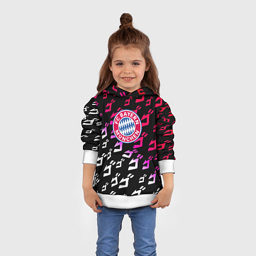 Детская толстовка Бавария Мюнхен jojo anime / 3D-Белый – фото 4