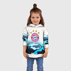 Толстовка-худи детская Бавария Мюнхен камуфляж, цвет: 3D-белый — фото 2