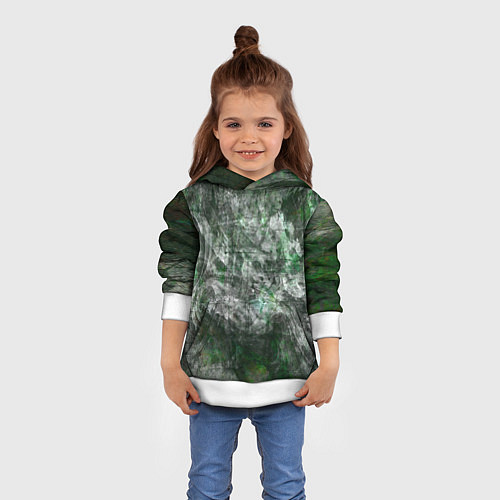 Детская толстовка Абстракция - acid boom / 3D-Белый – фото 4