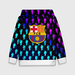 Детская толстовка Barcelona люди градиент неон