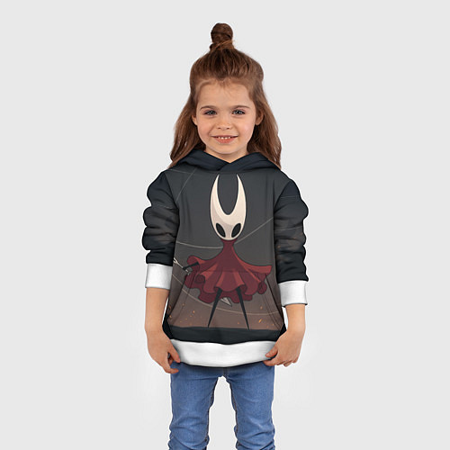 Детская толстовка Hollow Knight - Silksong / 3D-Белый – фото 4