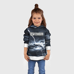 Толстовка-худи детская Небо - славян, цвет: 3D-белый — фото 2