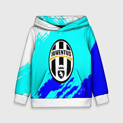 Детская толстовка Ювентус краски штрихи текстура