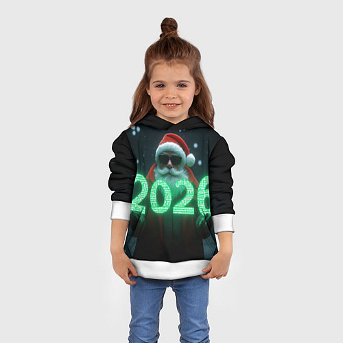 Детская толстовка Кибер дед / 3D-Белый – фото 4