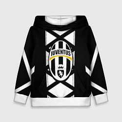 Детская толстовка Ювентус геометрия полосы линии