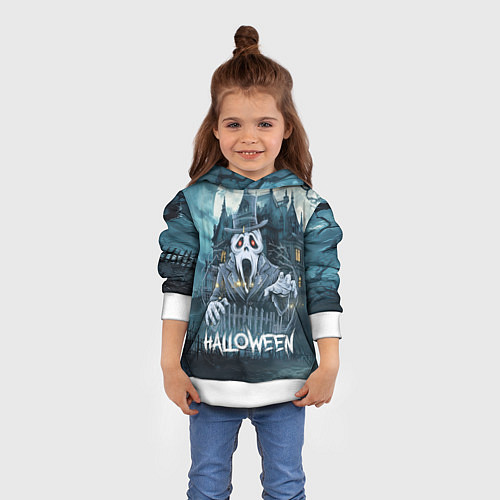 Детская толстовка Дух у замка / 3D-Белый – фото 4