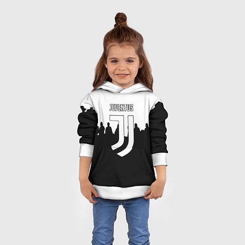 Детская толстовка Ювентус команды / 3D-Белый – фото 4