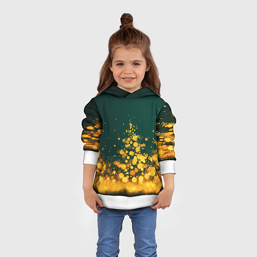 Детская толстовка Новогодние елочки из боке / 3D-Белый – фото 4