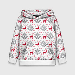 Детская толстовка Олени среди елей