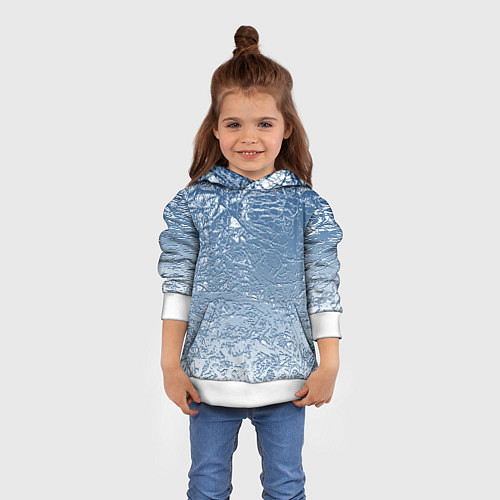 Детская толстовка Налипший снег / 3D-Белый – фото 4