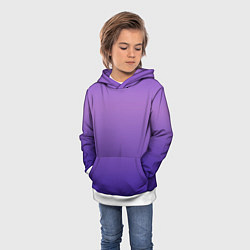 Толстовка-худи детская The color is purple, цвет: 3D-белый — фото 2