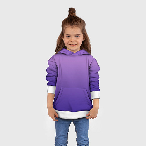 Детская толстовка The color is purple / 3D-Белый – фото 4