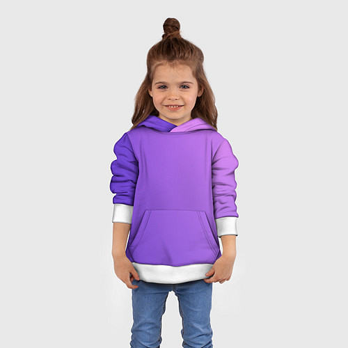 Детская толстовка The color is purple / 3D-Белый – фото 4