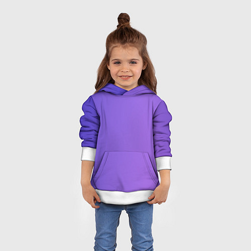 Детская толстовка Color purple gradient / 3D-Белый – фото 4