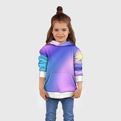 Толстовка-худи детская Color multicolored gradient, цвет: 3D-белый — фото 2