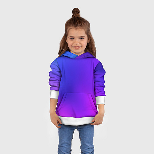 Детская толстовка Color multicolored gradient / 3D-Белый – фото 4