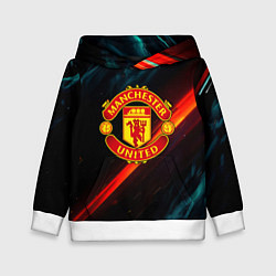 Детская толстовка Манчестер Юнайтед абстракция