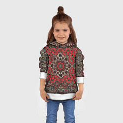 Толстовка-худи детская Пыльный ковёр, цвет: 3D-белый — фото 2