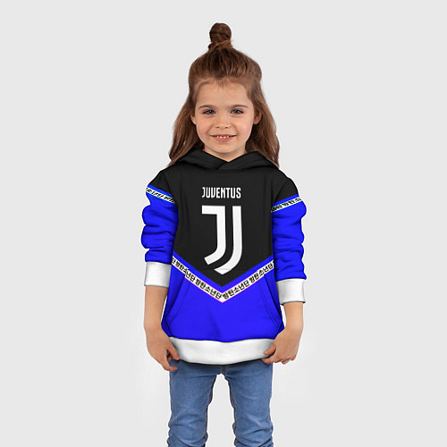 Детская толстовка Ювентус япония геометрия / 3D-Белый – фото 4