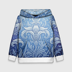 Детская толстовка Ледяной цветочный орнамент