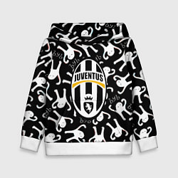 Толстовка-худи детская Ювентус x Ъуъ съука, цвет: 3D-белый